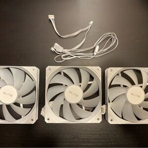 3x120mm White RGB fans - Cooler Master Elite